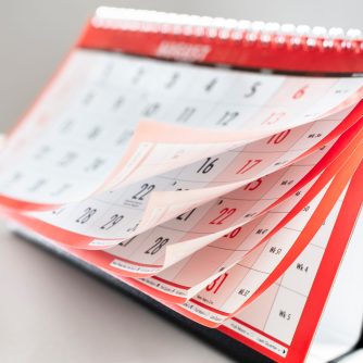 Calendar,Showing,Months,And,Dates,Whilst,Turning,The,Pages
